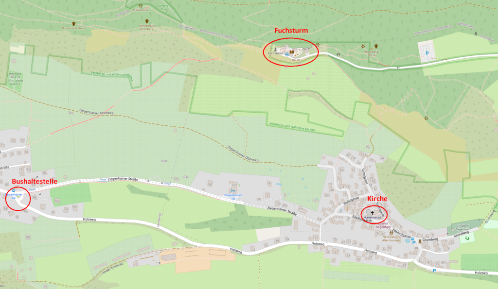 Karte von Ziegenhain